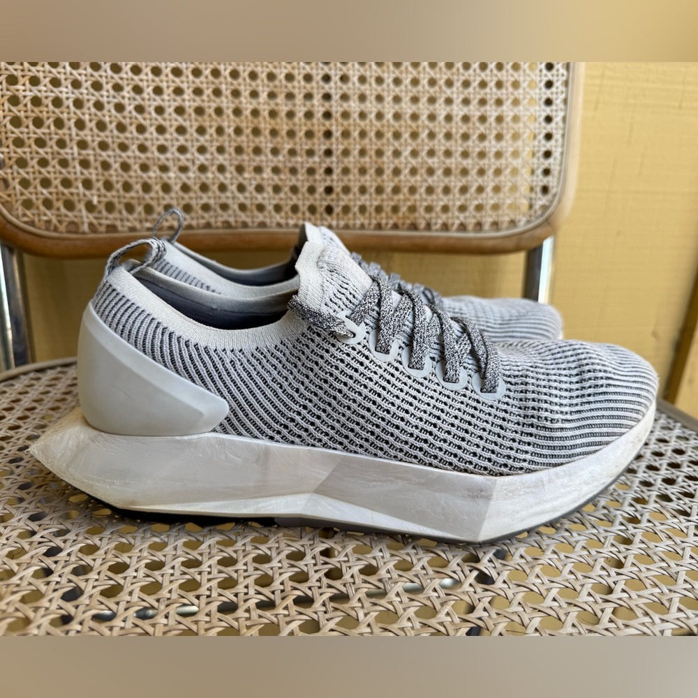 Allbirds Tree Flyer Running Shoes Gray Wool Knit Sneakers Women’s size 9